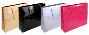 Extra Large Giant Gloss Lamainted Rope Handle Paper Bags-56x46x15cm